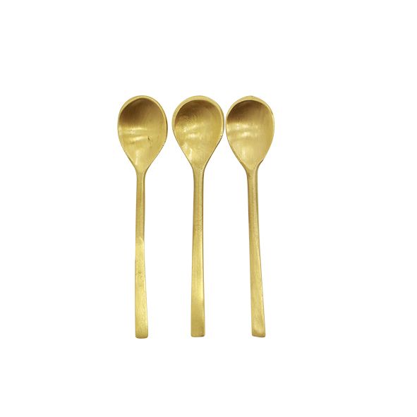 Brass Salt Spoons - Set of 3 - The Joneses Limited